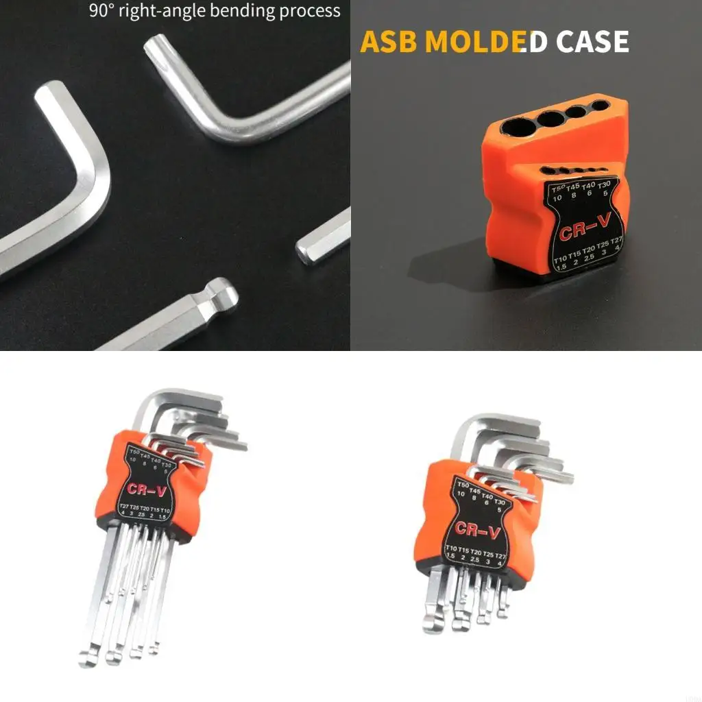 

Multipurpose L Type Wrench Set With Extended Handles For Tight Space Repairs And Assembly