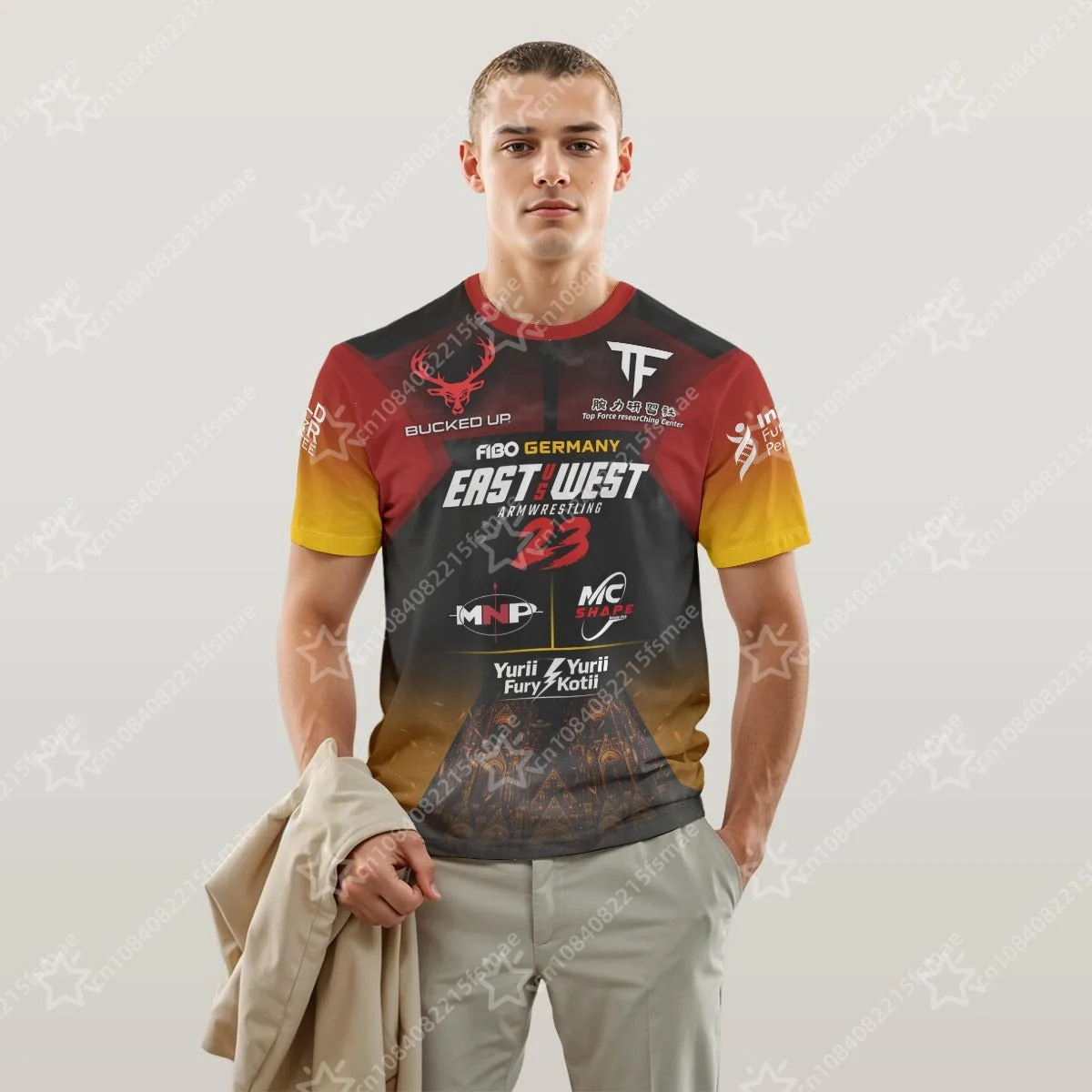 Camiseta East vs West Armwrestling 22-23 para hombre y niño, camiseta de secado rápido para gimnasio, entrenamiento físico, entrenamiento atlético de manga corta, transpirable