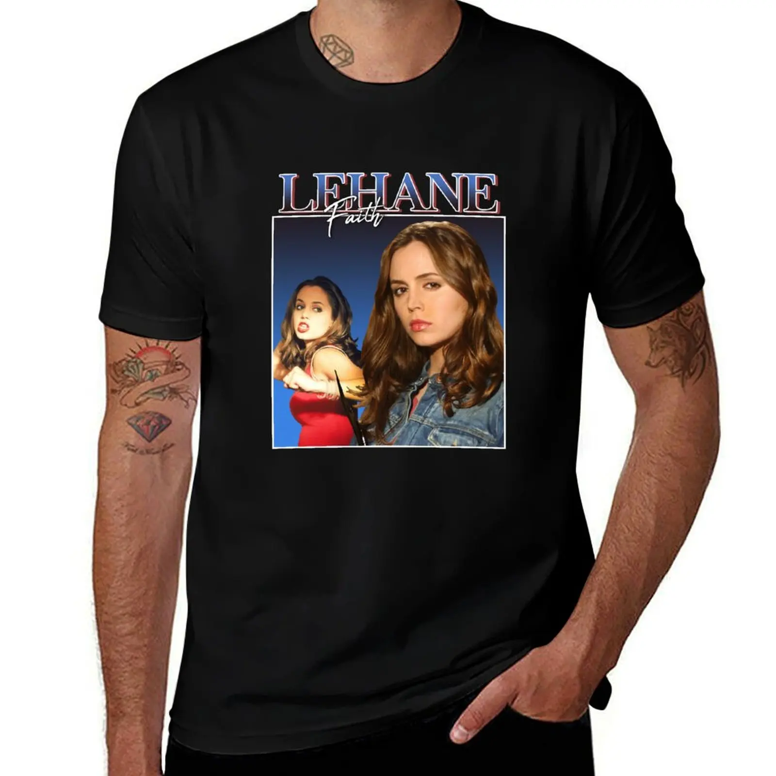

Faith Lehane Vintage/Retro Design T-Shirt Soft Casual Short Sleeve Cotton Tee