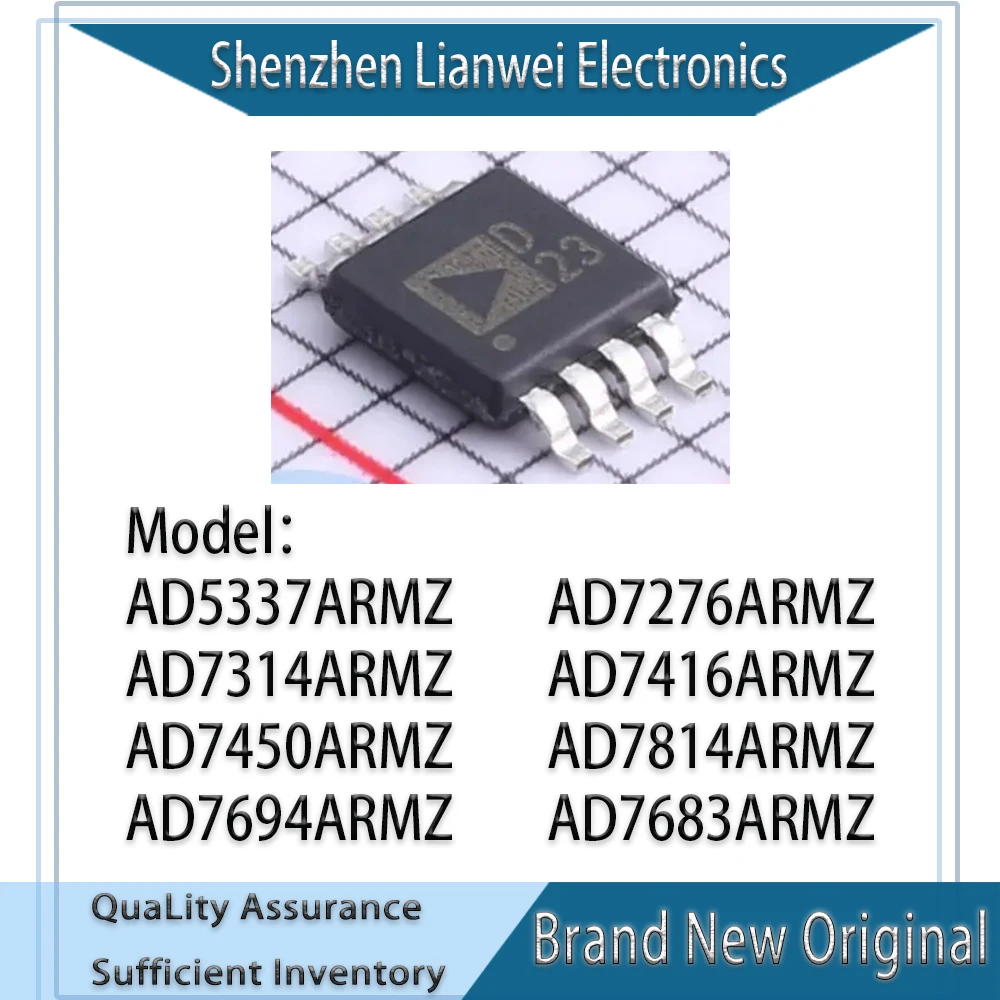 

100% New AD5337ARMZ D23 AD7276ARMZ C6S AD7314ARMZ CKA AD7416ARMZ C6A AD7450ARMZ C3S AD7814ARMZ CAA AD7694ARMZ C4K AD7683ARMZ C4G
