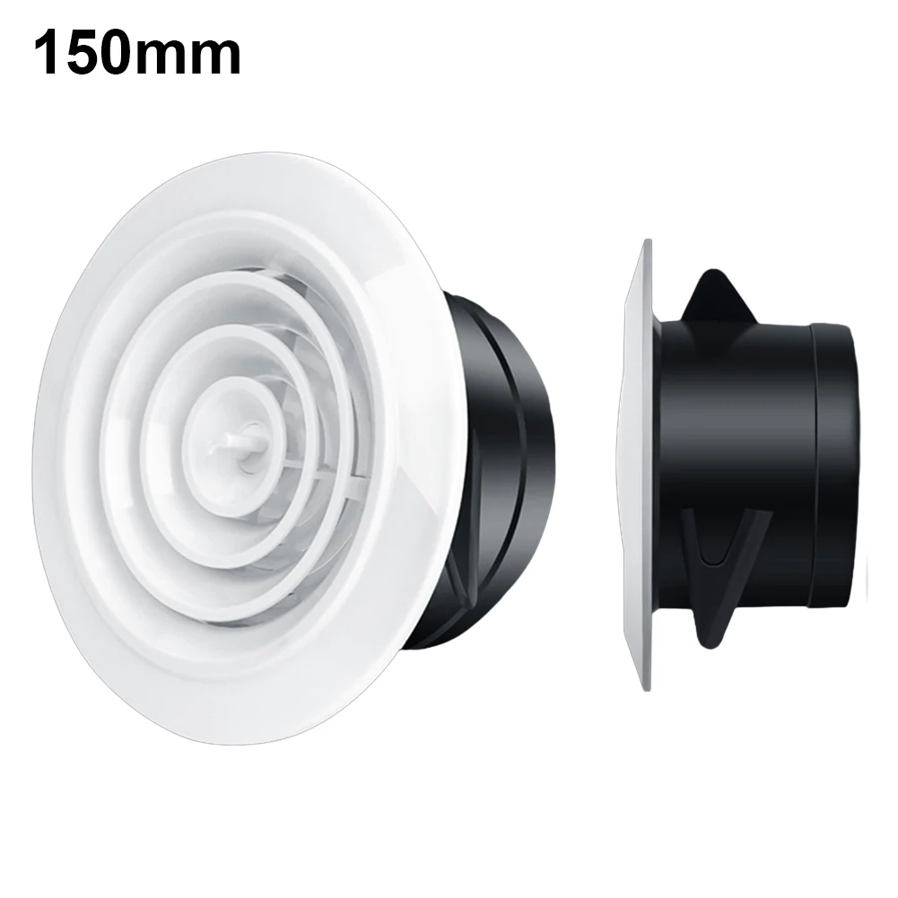 1pc 75-200mm Wand Innen Vent ABS Lüftungsgitter Vent Abdeckung Einstellbare ABS Luft Belüftung Abdeckung Runde Lüftungsschlitze