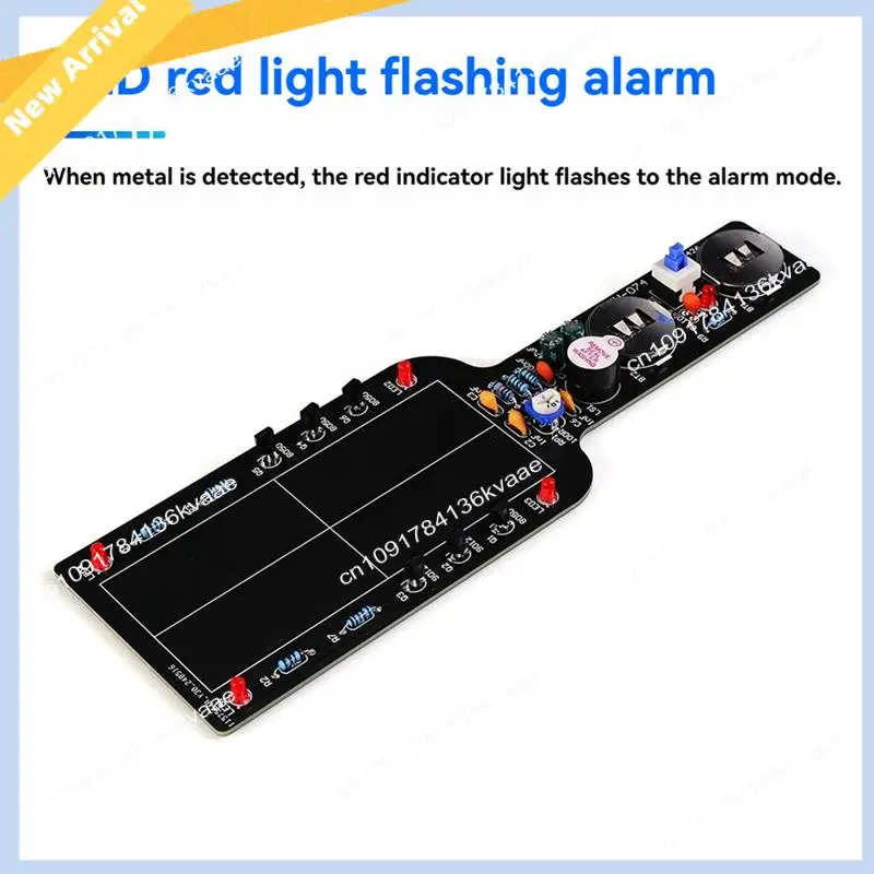 

M01K DIY Metal Detector Electronic DIY Kit Simple Metal Locator Loose Parts Set Circuit Board Making Soldering Practice Kit