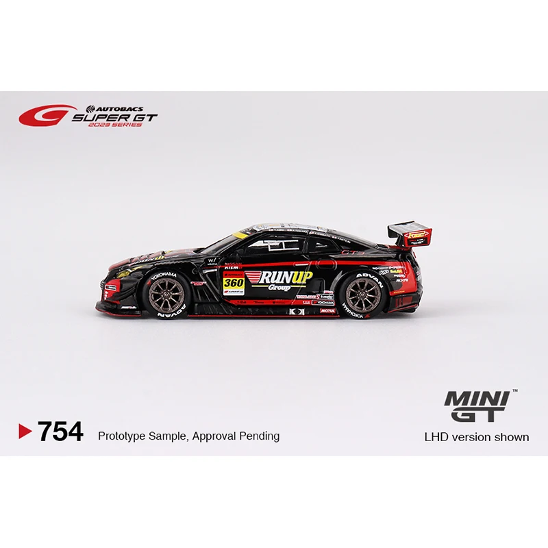 MINIGT 754 재고 1:64 GTR R35 #360 런업 다이캐스트 모델 컬렉션 장난감