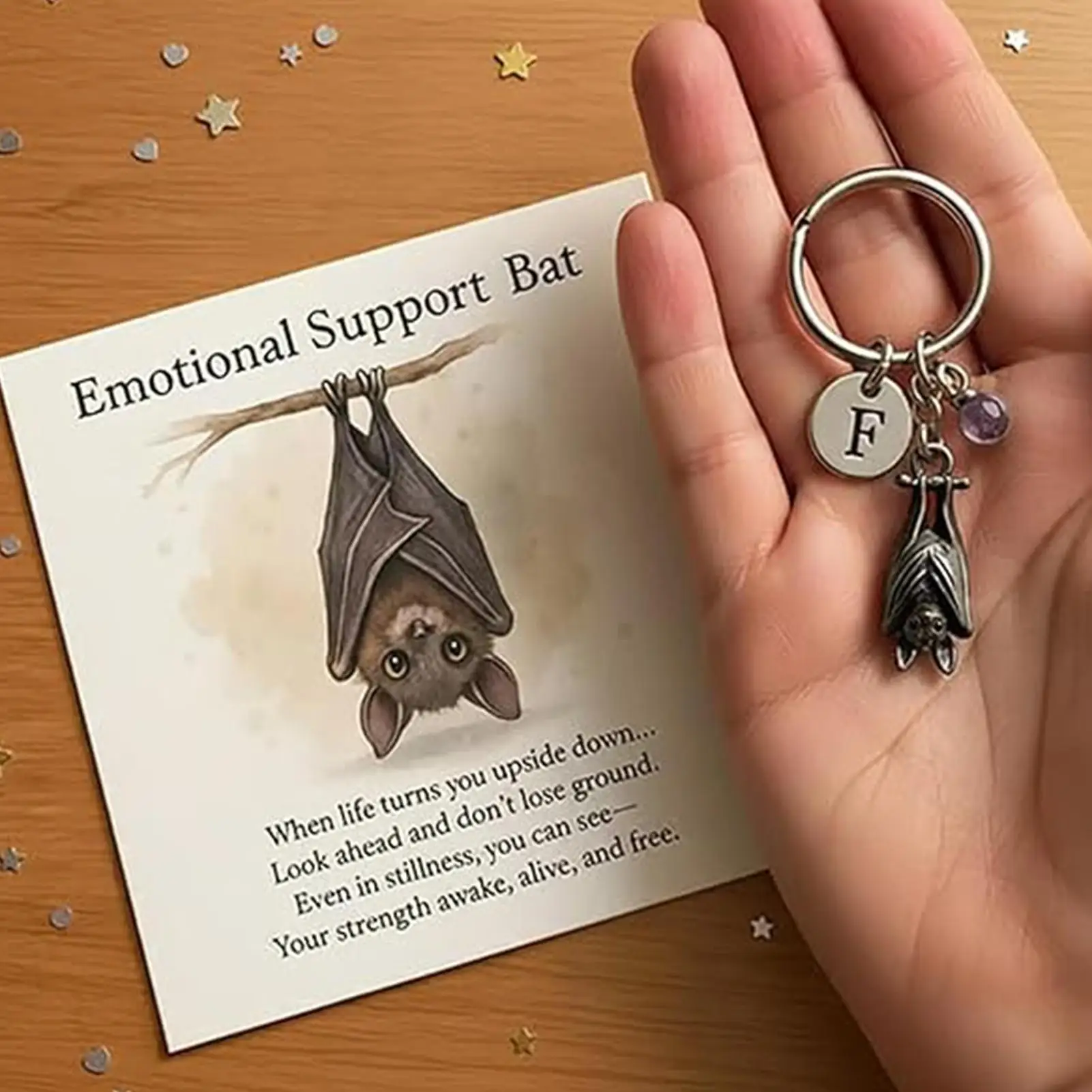 Bat Bag Charm Spooky Decor Inspirational Ornament Halloween Purse Charm For Women Men Kids Adults Stocking Stuffers Classroom
