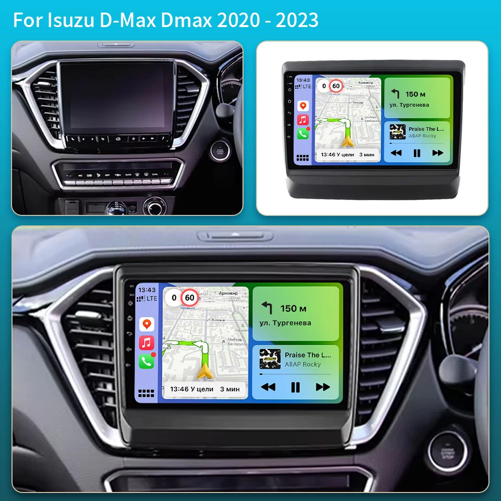 Android 16 System Car Radio Stereo For Isuzu D-Max Dmax 2020 2021 2022 2023 Multimedia Player Head Unit With Carplay Auto Screen