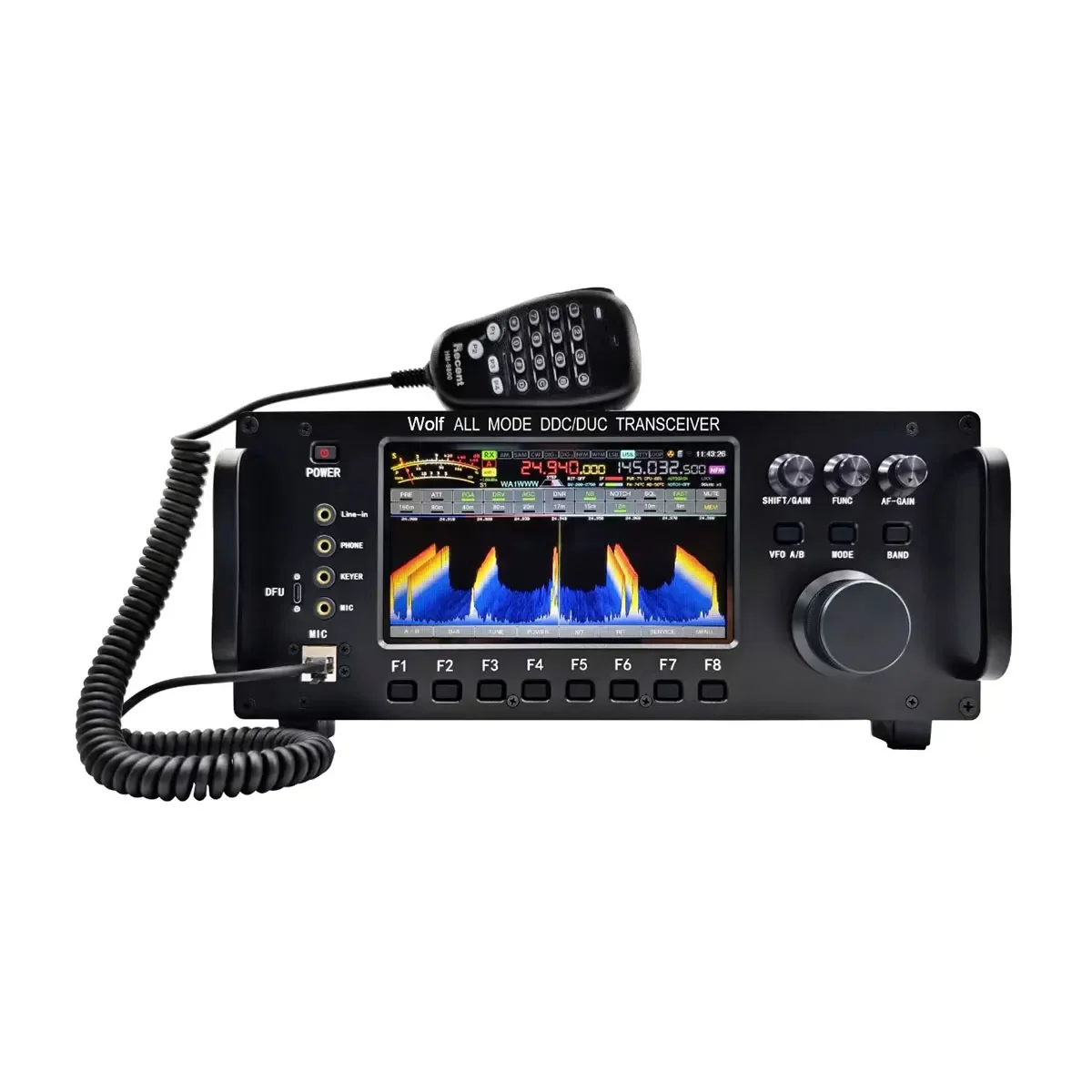 

HamGeek RS-998 100W HF+UV All Mode DDC/DUC Transceiver Mobile Radio SDR Transceiver with 7" Touch Screen