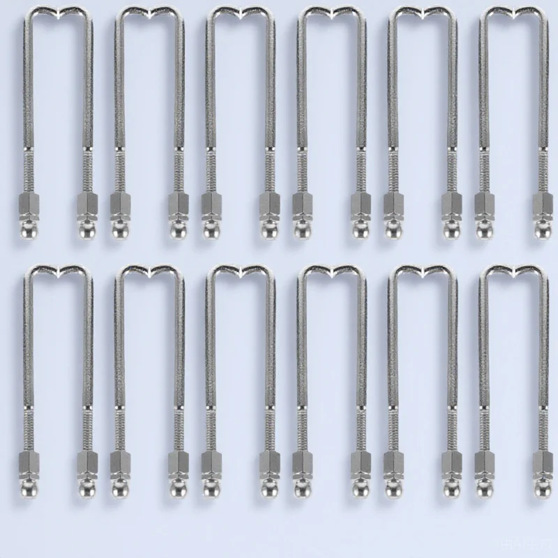 

48pcs Banjo Hook Brackets Nuts Set For Guitar Repair Tools Musical Instrument Parts Accessories Adjustable Tension Hooks