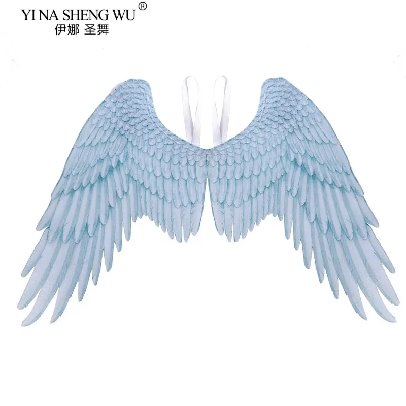 Alas de ángel y diablo en 3D, tela no tejida para Halloween, alas de Cosplay para fiesta temática para niños y adultos, disfraz de diablo con alas negras grandes