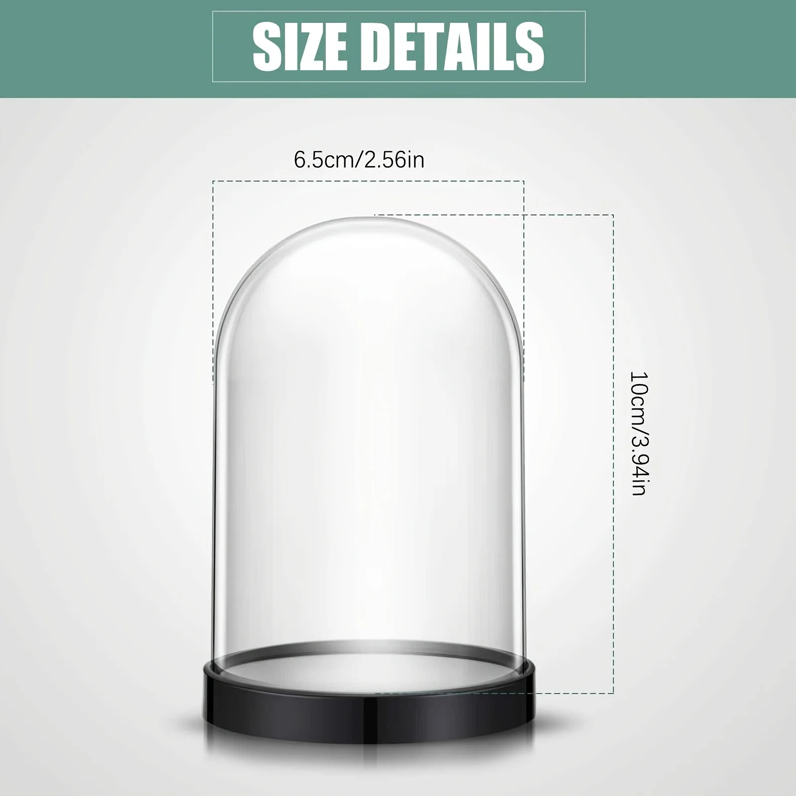 Clear plastic dome cover, DIY handmade display for preserving flowers, petals, decoration for Valentine\'s Day and Mother\'s Day