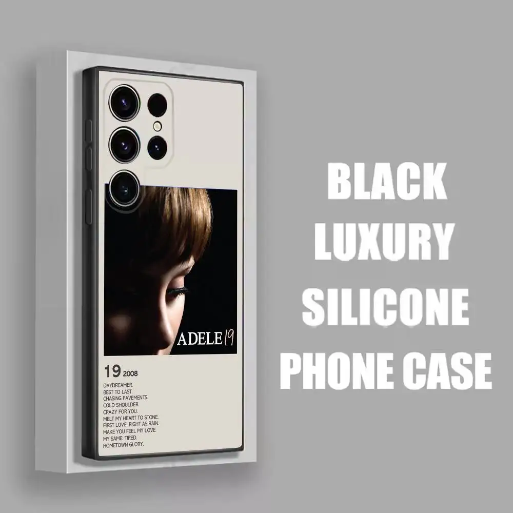 A-Adele 25 21 19 30 1988 حافظة هاتف لهاتف سامسونج S21,S30,S25,S22,S23,S24,S20,Plus,Fe,Ultra,Lite,5G غطاء أسود #2