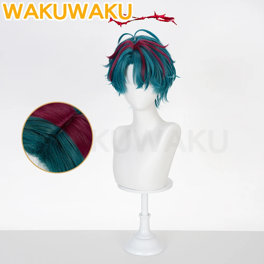 IN STOCK Camille Cosplay Wig Arknights WakuWaku Endfield Men Short 28cm Dying Hair Cosplay Sideburns Heat Resistant Free Wig Cap view 5