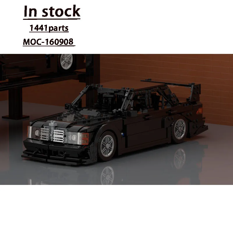 

MOC-160908 New Classic Black Sports Supercar Racing Building Block Model, 1441 Parts, Boys' Children's Birthday Toy Gift