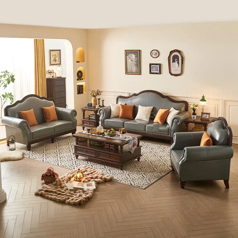 

Genuine Leather Living Room Sofas Blue High Back Cool Lounges Sofas Luxury Sleeper Single Mobili Per Il Soggiorno Furniture Home