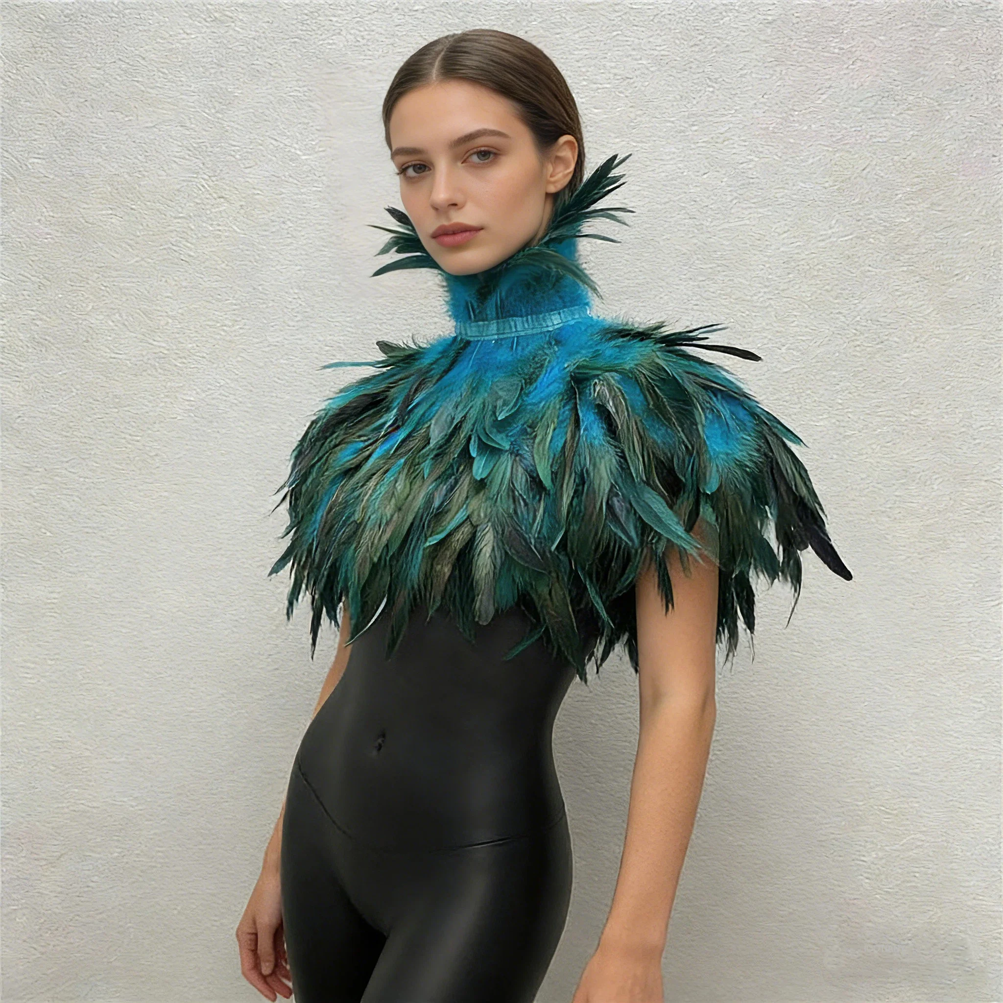 

Dress Cape Halloween Wedding Party Shawl Scarf Women Neck Scarves Woman Gothic Style Snood Children Turkey Shawls Feather Y2k