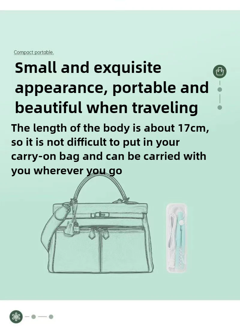 Cepillos eléctricos para el cabello de 220V, cepillo alisador de pelo Airwrap, Mini cepillos eléctricos de cerámica para el cuidado del cabello con Clip a cuadros esponjoso