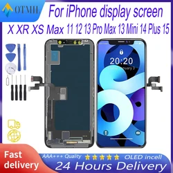 OLED For iPhone X XR XS Max LCD Incell For iPhone 11 12 13 Pro Max 13 Mini 14 Plus 15 Oled LCD Display Screen Digitizer Assembly