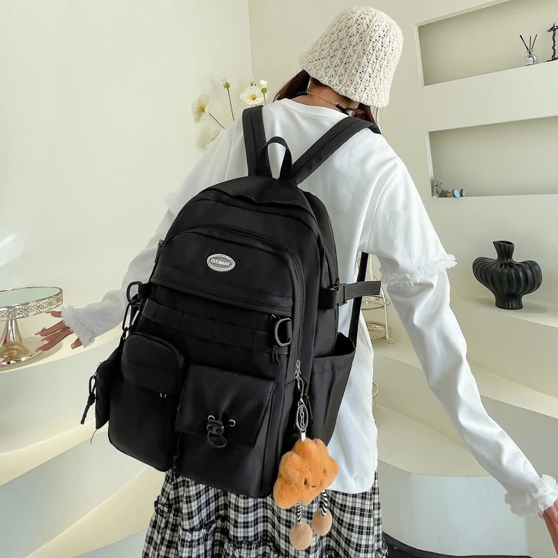 

Simple large-capacity sports travel backpack Street-style unisex vintage casual backpack College student travel backpack