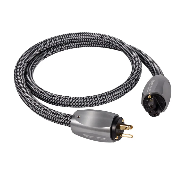 HIFI CRYO196 Stromkabel US/EU/AU Audiophiles Netzkabel für Verstärker CD-Player EU-Stromleitung Grünes Geflecht Hifi-Stromkabel – Detail 11