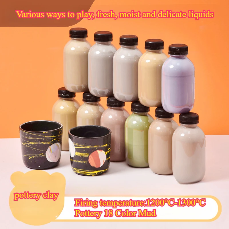

350ml Pottery Ceramic Color Mud for School Ceramic Bar Color Decorative Porcelain Mud Cosmetic Soil