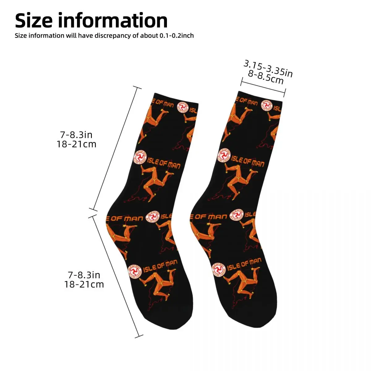Moto Racing Isle Of Man TT Races Unisex Socks Cycling 3D Print Happy Socks Street Style Crazy Sock