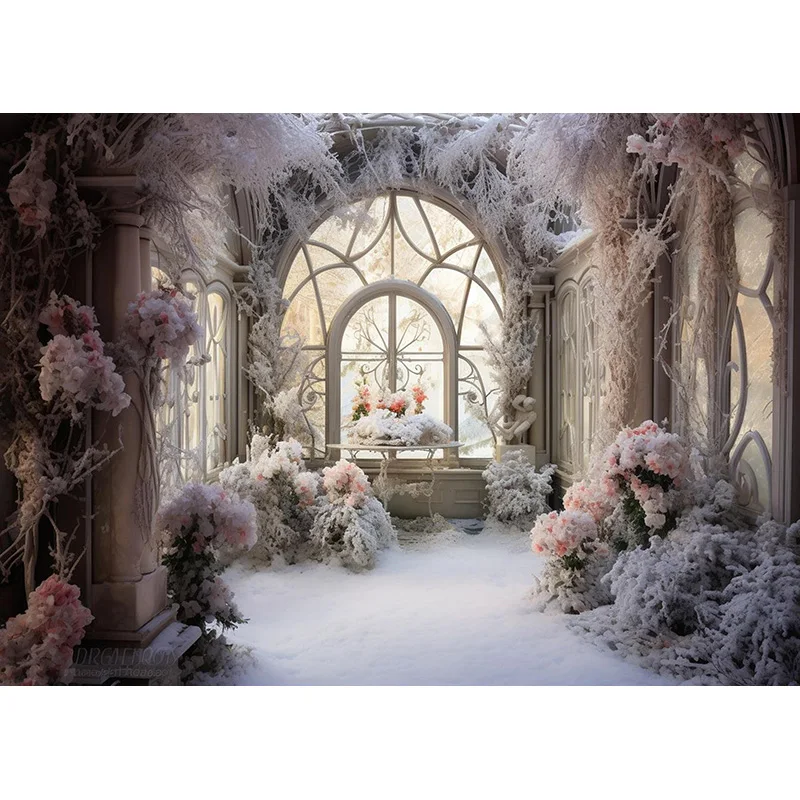 باقة بوابة زفاف خيالية رومانسية ، خلفية تصوير فوتوغرافي ، مستلزمات خلفية ، ممرّ بزهور ، خلفية استوديو تصوير ، * *