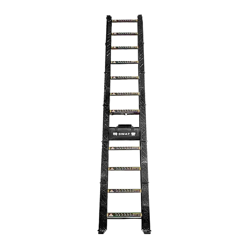 Hot sale aluminium portable folding and extension tackical ladder for police and rescue and easy to carry