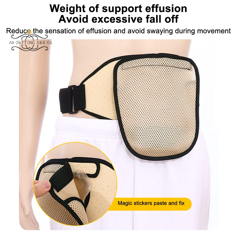 Ostomy Support Belt Pouch Cover Oxford Mesh Cloth Soft High Flexibility Portable Breathable Ostomy Bag Cover For Women Men