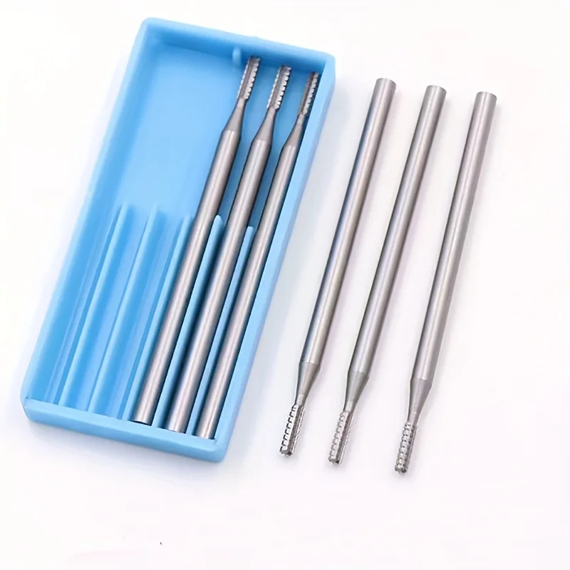 Each box contains 6 pcs. Steel jewelry carving metal drill carving grinding heads with diameters of 1.0/1.2/1.4/1.8/2.1/2.3mm