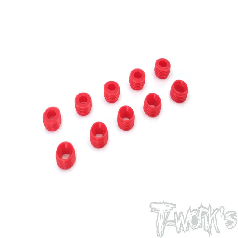 Original T works TO-134-M POM Front Upright Adjust Nut Spacers 10pcs.( For Mugen MTX/MRX) Rc part