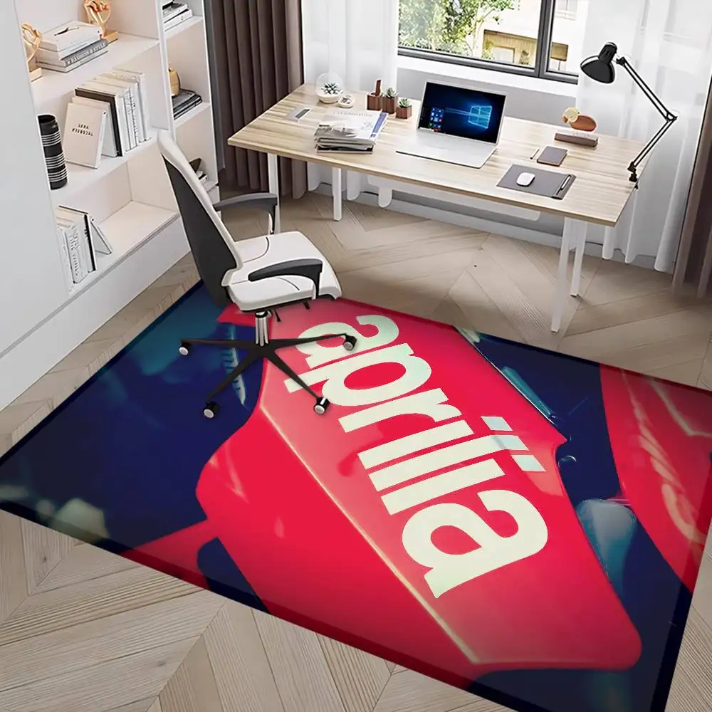 HD Aprilia Racing Motorcycle Logo Floor Mat Rectangle Anti-slip Home Soft Badmat Front Door Indoor Outdoor Mat Welcome Doormat