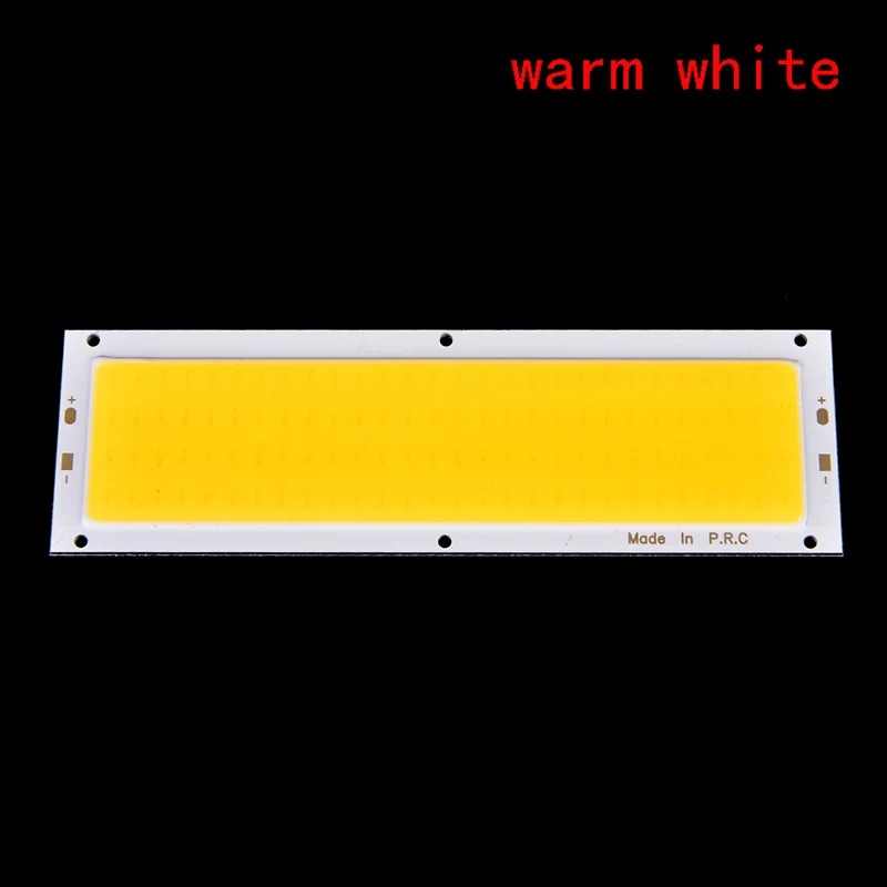 1000lm 10W COB LED kwadrat/pasek światła lampa o wysokiej mocy koralik Chip ciepły/zimny biały 12V-24V