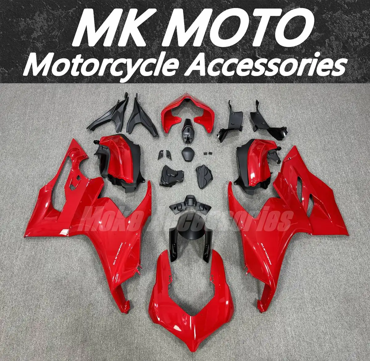 

Moke moto Fairings Kit Fit For Panigale v2 2020 2021 2022 2023 2024 Bodywork Set Abs High Quality Injection Red New