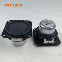 SOTAMIA 2Pcs 45mm Full Range Speaker 4 Ohm 12W Rubber Edge Waterproof Audio Power Speaker DIY Outdoor Music Bluetooth Speaker