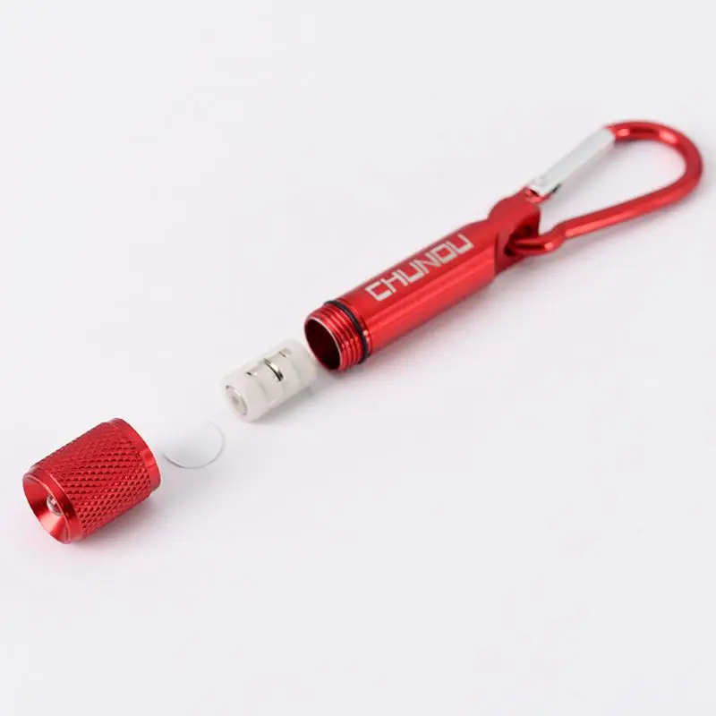 Portable Mini LED Flashlight Torch for Key Chain with Carabiner Clip for Hiking