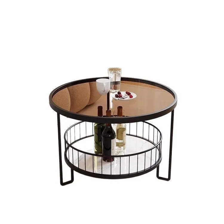 

Light luxury high-end living room small apartment coffee table minimalist balcony tea table new simple and modern
