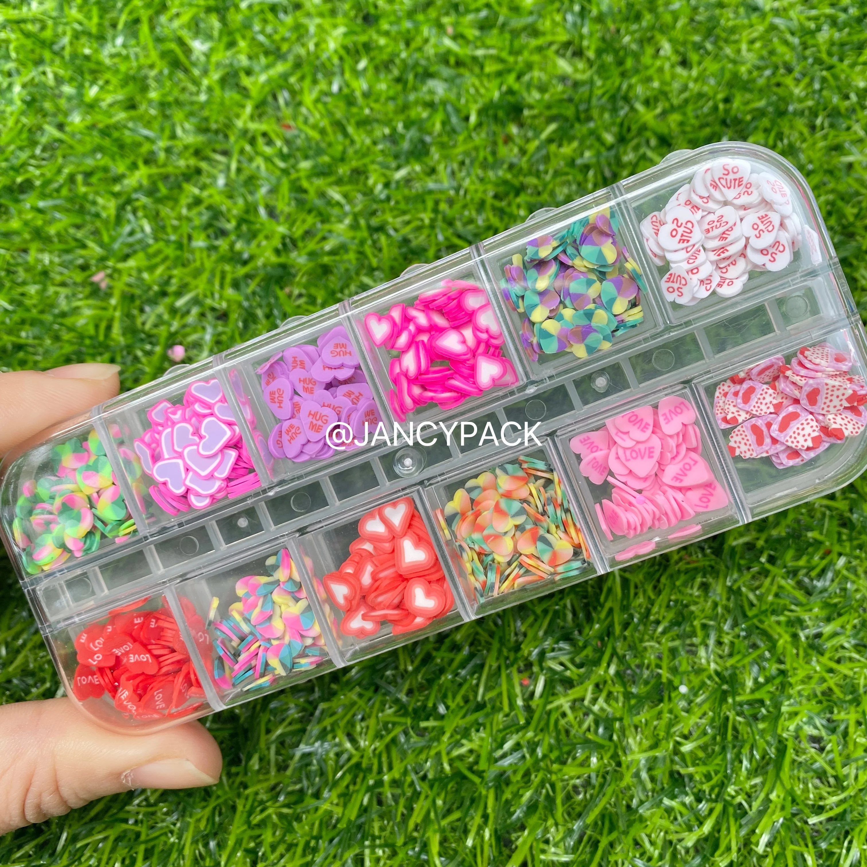 

8 Grid 12 Grid Mixed 3D Fruit Slices Sticker Polymer Clay DIY Designs Sequins Nail Art Sliders Accessories Nails Charms Luxury