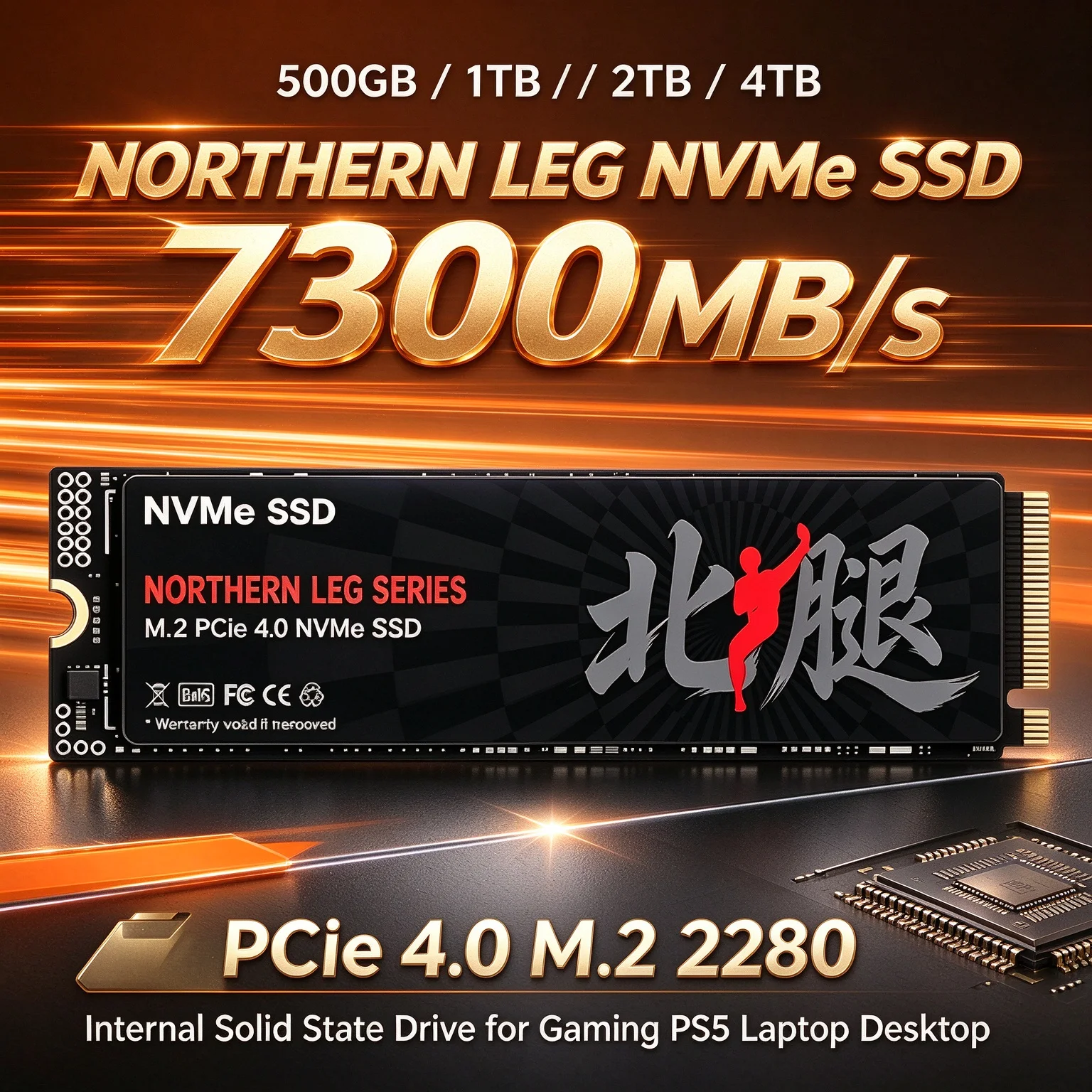 M.2 Nvme 4Tb Pcie 4.0 Ssd - NORTHERN LEG NVMe SSD 7300MB/s PCIe