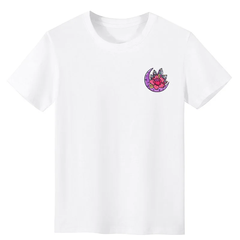 Women Tees Shirt Tops Slim Fit Round Neck Short Sleeve Flowers Graphic T-Shirts For Summer Streetwear 2024