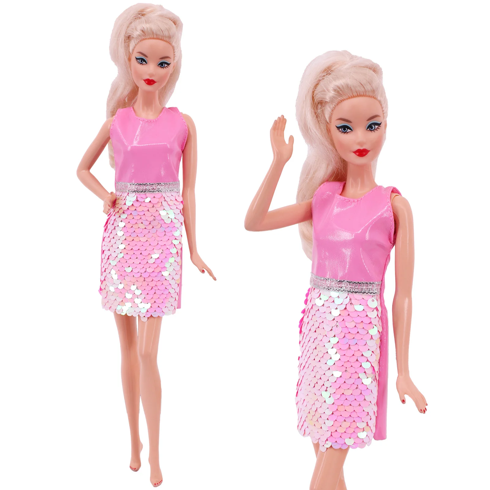 Barbies Búp Bê Đảng Da Quần Áo Váy Phụ Kiện Cho 11.5Inch Búp Bê Barbie Và Búp Bê Bjd, đồ Chơi Cho Bé Gái (Giá Rẻ Giày Cao Gót)