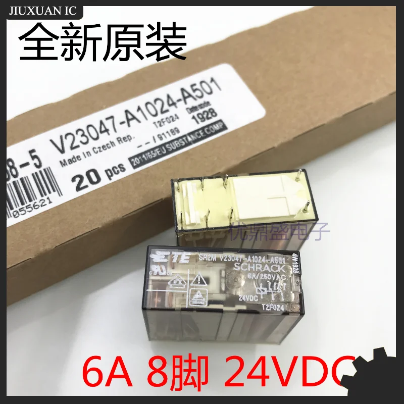 1-pcs-lote-100-original-genuine-rele-v23047-a1024-a501-24vdc-6a-8-pinos-rele-de-seguranca