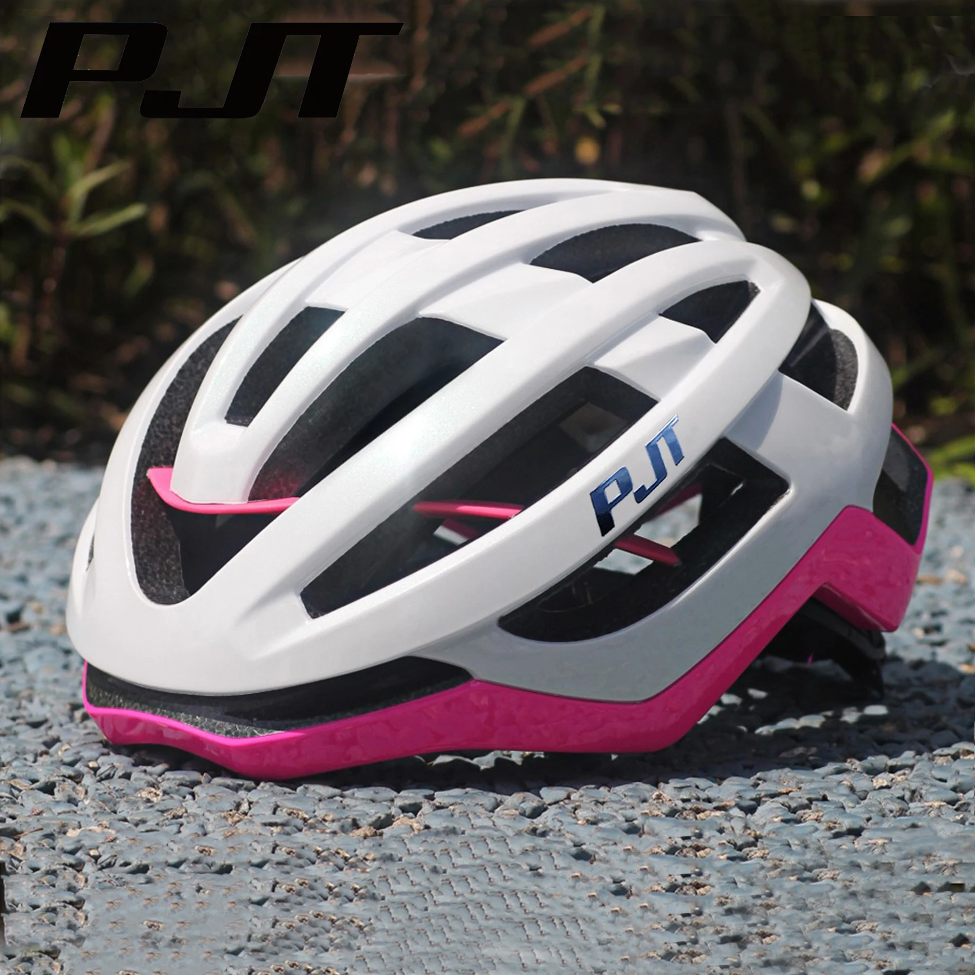 PJT Neuer PC-Fahrradhelm mit Vollkantenschutz, Ultraleichtes 3D-Stiffener-Design, MTB- und Rennradhelm, Erwachsenen-Radsicherheitshelm