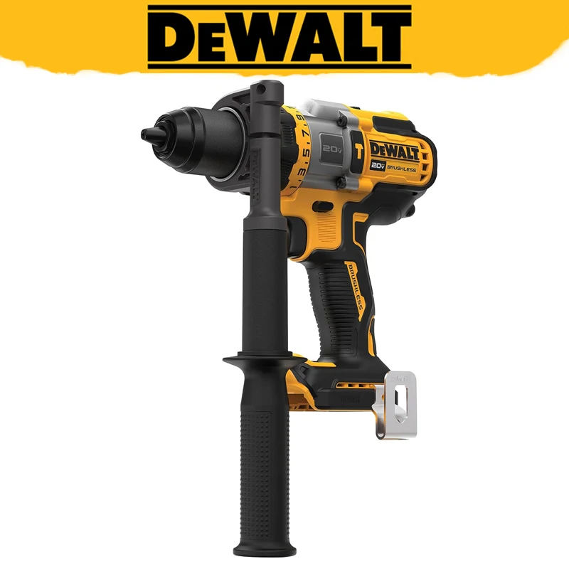 DEWALT DCD999 Cordless Hammer Drill Flexvolt Advantage 20V MAX 1/2-Inch Impact Ice Electric Drill Tool Only LED Spotlight