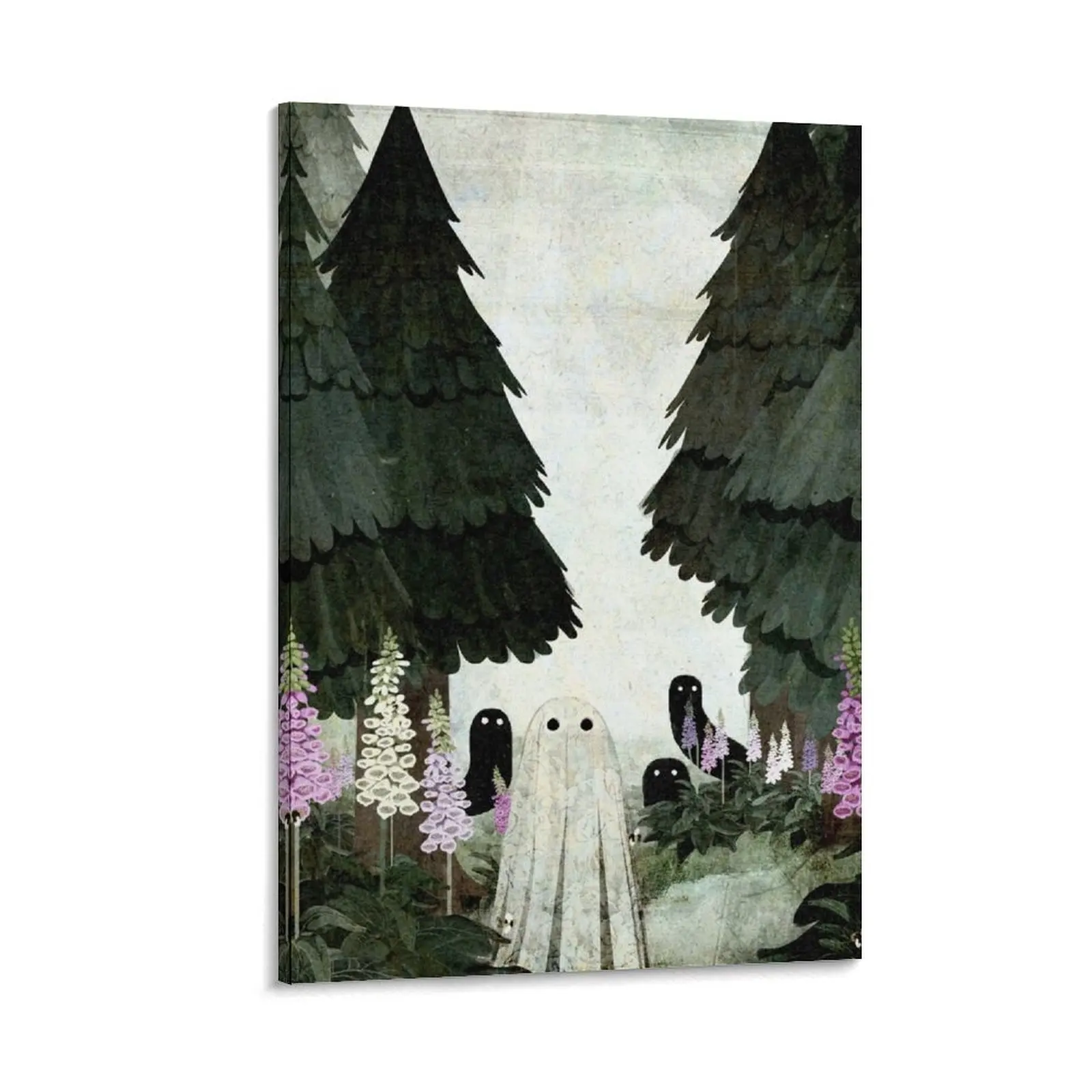 

Foxglove Ghosts Canvas Painting room decorations aesthetic painting office decoration Decorative paintings