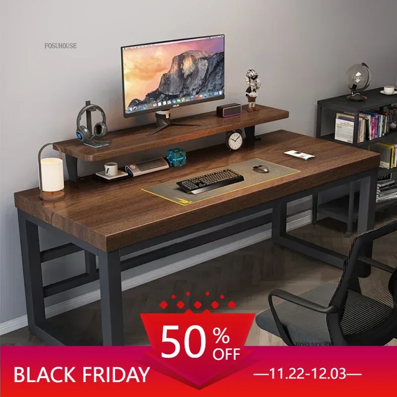 Bureau Gamming Work Office Table Study Set Blanc Girl Room Industrial Bedroom Furniture Mesa Pc Desktop Furnitures Laptop Game