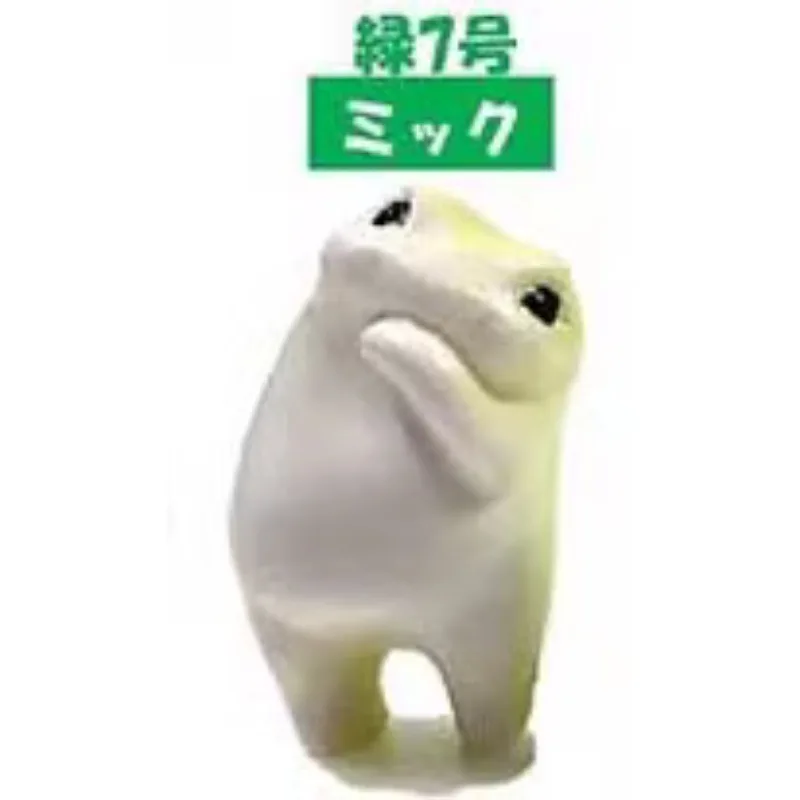 Original HMA I Started Today As A Frog Cute Doll Gashapon Qversion Mini Animal Action Figure Model Toy Gift Collection Ornament