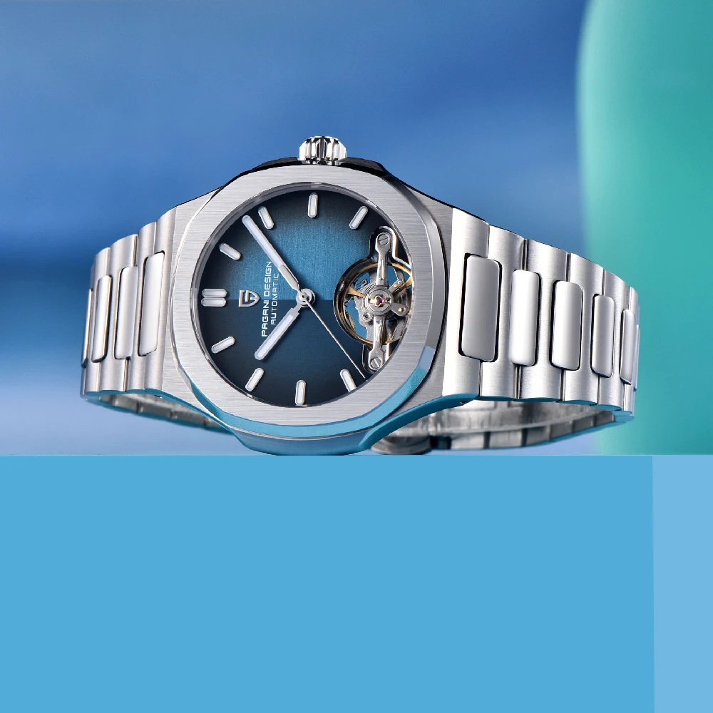 Men's Luxury Automatic Mechanical Tourbillon Watch, Waterproof