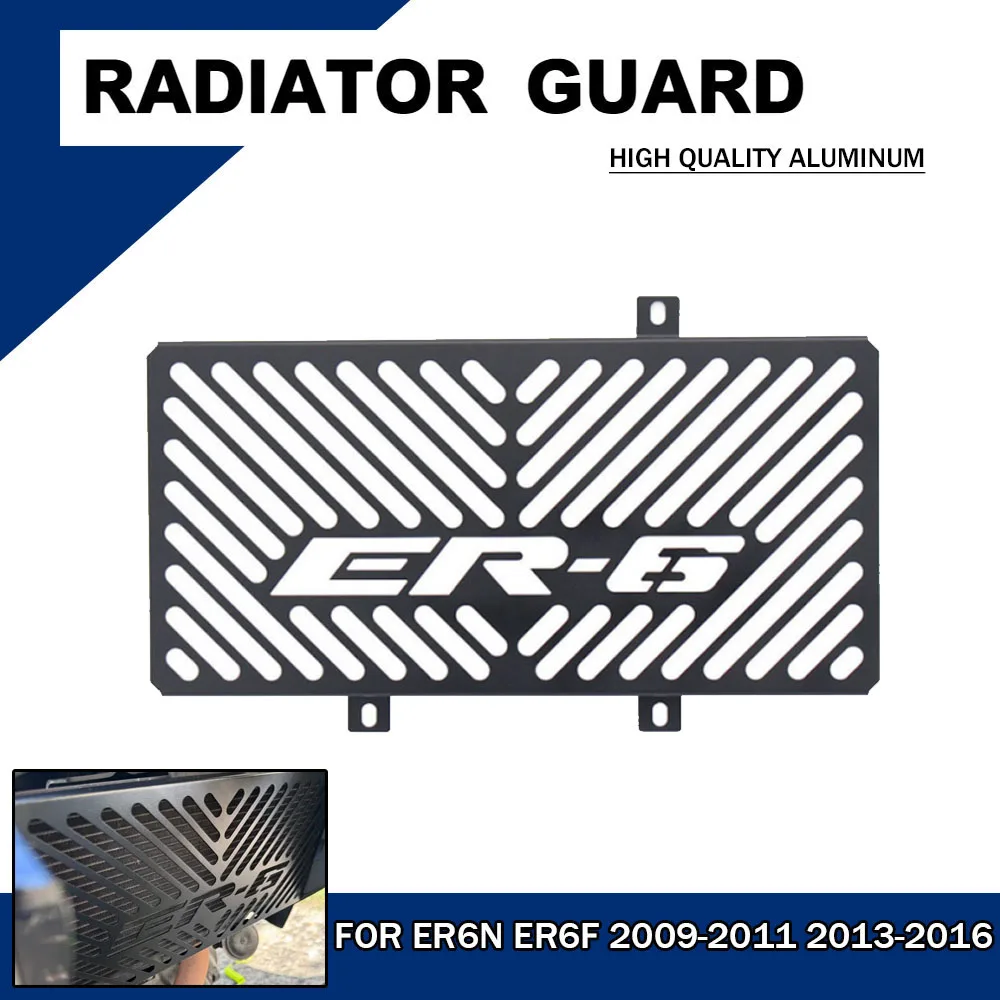 

For ER-6N 2013 2014 2015 2016 ER-6F Motorcycle Radiator Grille Guard For Kawasaki ER6N ER6F 2009 2010 2011 Grill Cover Protector