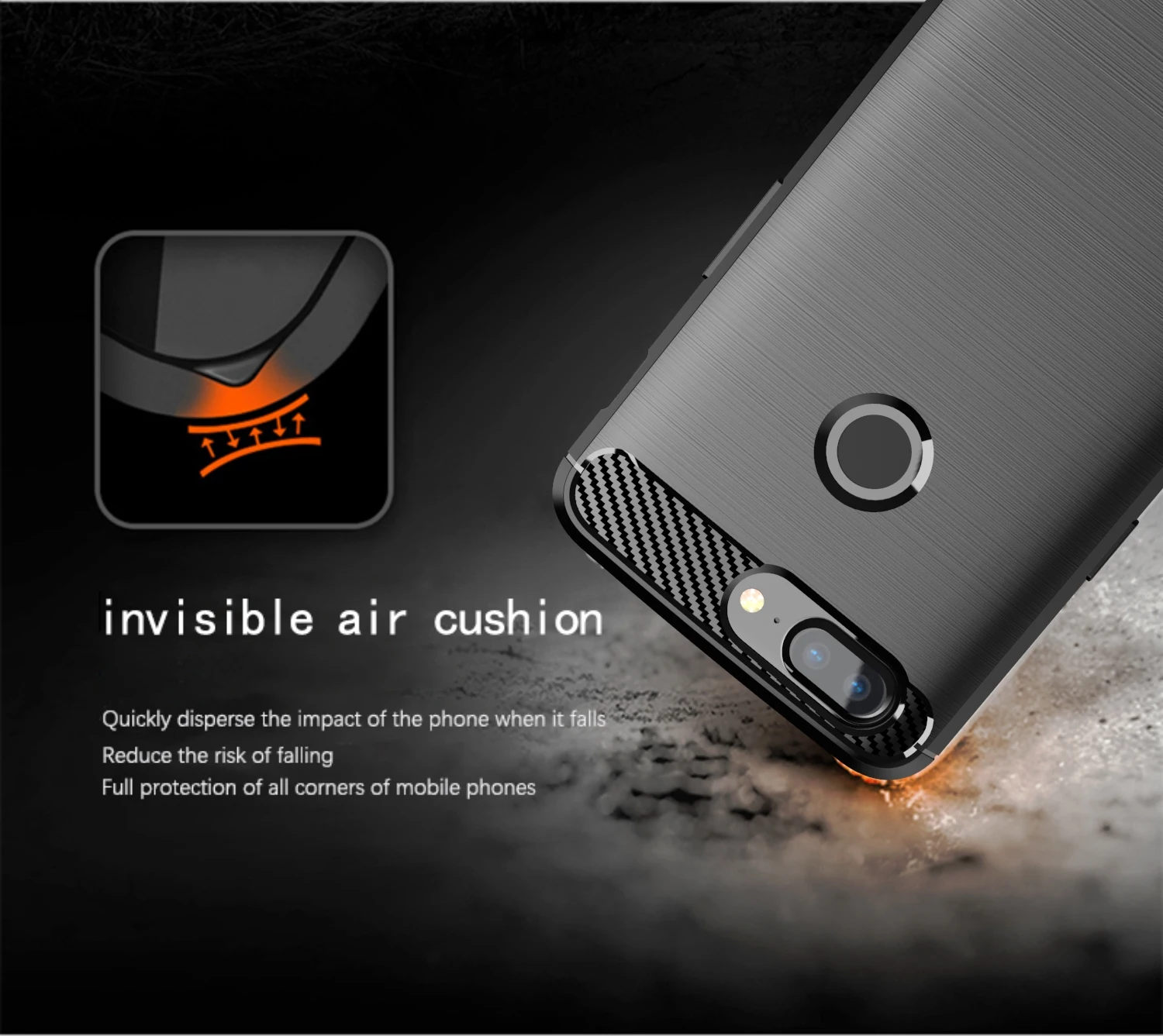 Silicone Case For Oneplus 5T 5 ShockProof Fitted Carbon Fiber Soft Silicone protector For Oneplus 5 Case shell plain 6.01 Cover