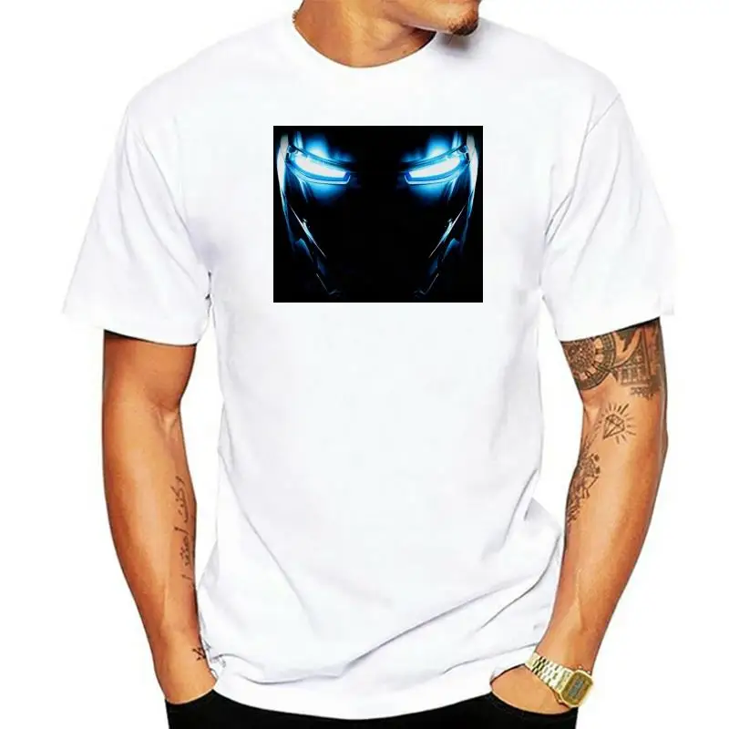 Mark Ii Armor Eyes T-Shirt - Tony Stark Iron Arc Reactor Sign Iii 3 Man T-Shirt 2023 Designs Mens Tshirt Tops Summer Tee Shirt