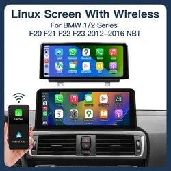 AUTOABC Wireless Carplay and Android Auto 10.25 inch Linux car touch screen for BMW 1 2 Series NBT system F20/F21/F22 2013-2015